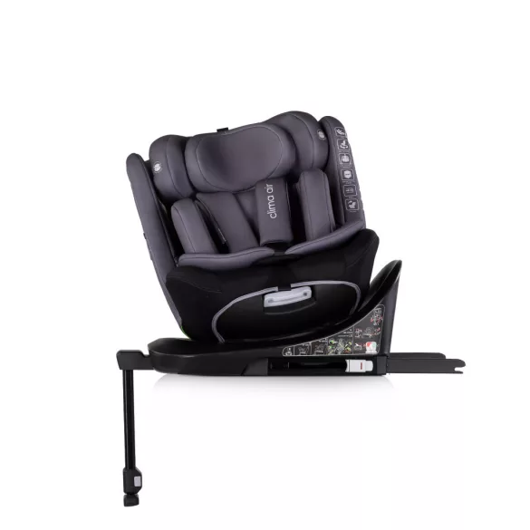 Chipolino Clima Air I-Size autosedačka 40-150cm - anthracite