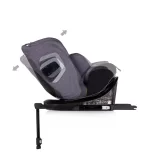 Chipolino Clima Air I-Size autosedačka 40-150cm - anthracite