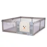 Chipolino Amico detská ohrádka s dvierkami 180x200 cm - beige