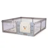 Chipolino Amico detská ohrádka s dvierkami 180x200 cm - beige