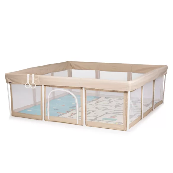 Chipolino Easy skladacia detská ohrádka 180x180 cm - beige