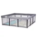 Chipolino Easy skladacia detská ohrádka 180x180 cm - grey
