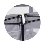 Chipolino Easy skladacia detská ohrádka 180x180 cm - grey
