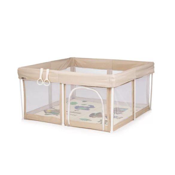 Chipolino Vibe babakarám összecsukható 120x120 cm - beige