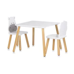 Chipolino stolík s 2 stoličkami – hroch a lev