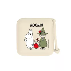 BIBS x Mumini držiak na cumlík - Krémovo biely