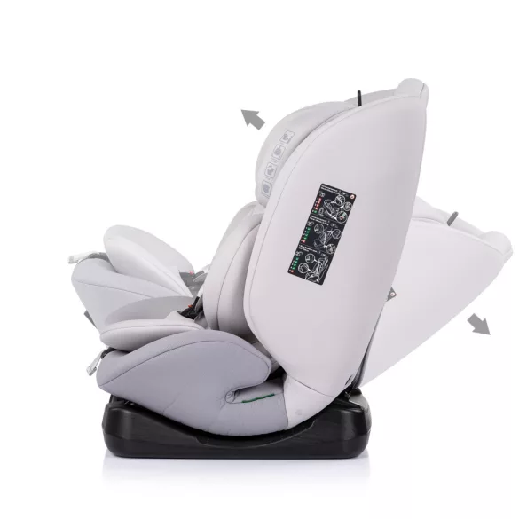 Chipolino Mondial autosedačka I-Size 40-150cm - platinum