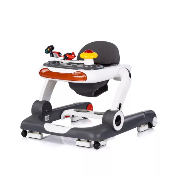 Chipolino Little Explorer 4v1 chodítko - grey