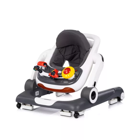 Chipolino Little Explorer 4v1 chodítko - grey