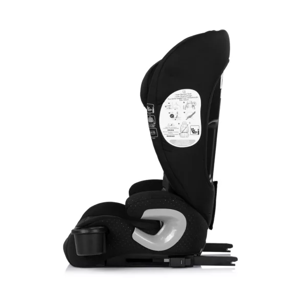 Chipolino Patrol autosedačka Isofix 100-150cm - noir