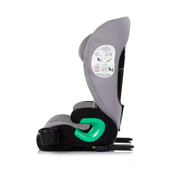 Chipolino Patrol autosedačka Isofix 100-150cm - platinum