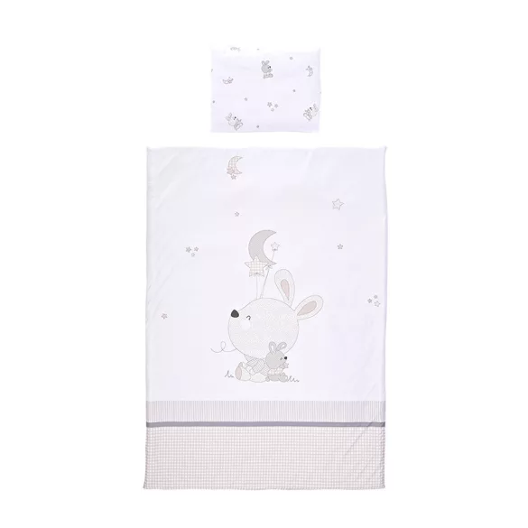 Lorelli 3-dielna sada posteľnej bielizne – Little Rabbits Grey