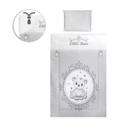   Lorelli 5-dielna sada posteľnej bielizne – Little Bear GREY