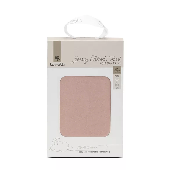 Lorelli gumis lepedő 60x120x15 - Pink