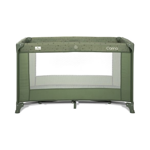 Lorelli Carina 1 fix utazóágy - Oil Green Stars