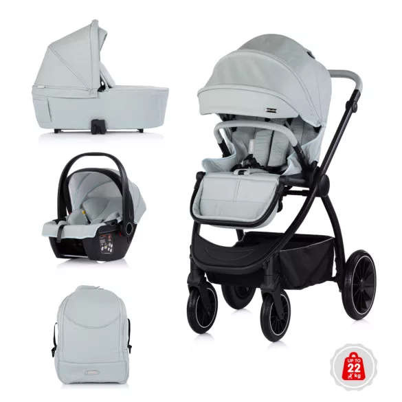Multifunkčný kočík Chipolino Prestige 3v1 – Matcha