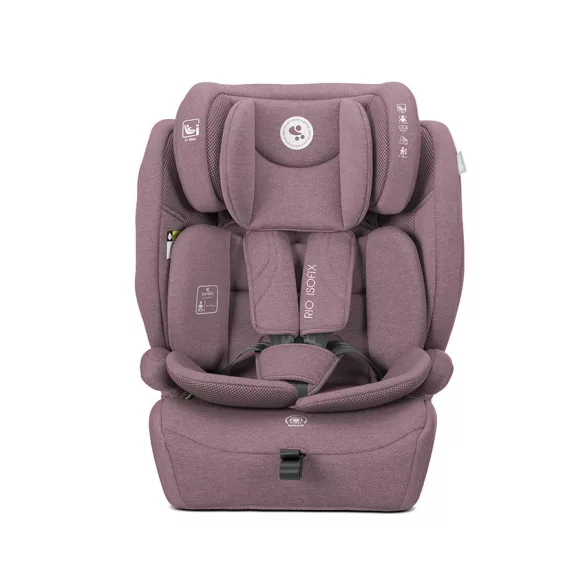Detská autosedačka Lorelli Rio i-Size 76–150 cm s upevnením ISOFIX – ružová