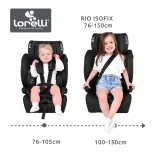 Detská autosedačka Lorelli Rio i-Size 76–150 cm s upevnením ISOFIX – ružová