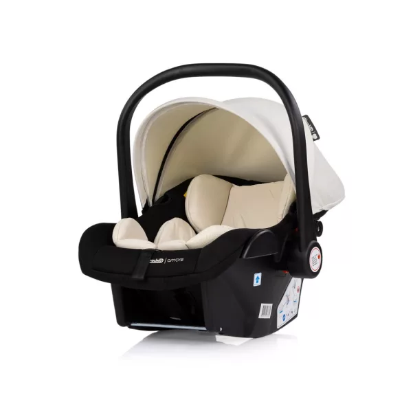 Chipolino Amore autosedačka s adaptérom 40–87 cm – Cashmere