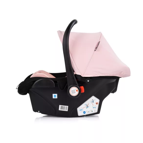 Chipolino Amore autosedačka s adaptérom 40–87 cm – Pink powder