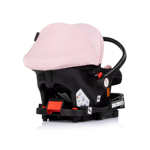 Chipolino Amore autosedačka s adaptérom 40–87 cm – Pink powder