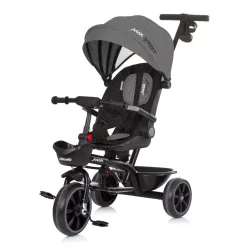   Trojkolesový bicykel Chipolino Max Sport s krytom – charcoal