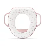 Lorelli polstrovaný zúžovač na WC s držadlom - Planets Pink