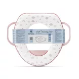 Lorelli polstrovaný zúžovač na WC s držadlom - Planets Pink