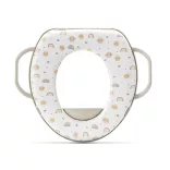Lorelli polstrovaný zúžovač na WC s držadlom – Planets Beige