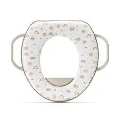   Lorelli polstrovaný zúžovač na WC s držadlom – Planets Beige