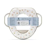 Lorelli polstrovaný zúžovač na WC s držadlom – Planets Beige