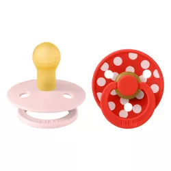   BIBS Studio Polka Colour mix čerešňových kvetov, 0–6 mesiacov