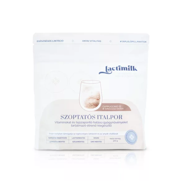 Lactimilk – práškový nápoj na podporu dojčenia – s príchuťou cappuccina