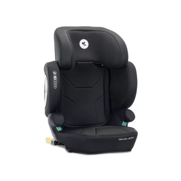 Lorelli Growgo 100–150 cm skladateľná detská autosedačka i-Size s upevnením Isofix – Black