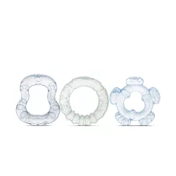   Baby Care 3 ks chladiteľných hryzadiel – Iceberg Green/Airy Blue
