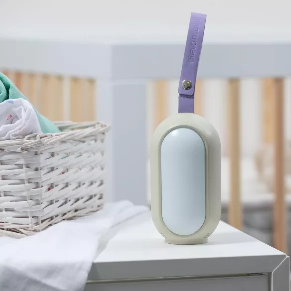 ClevaMama zariadenie na podporu spánku s reiki zvukmi, ružovým šumom a náladovým osvetlením