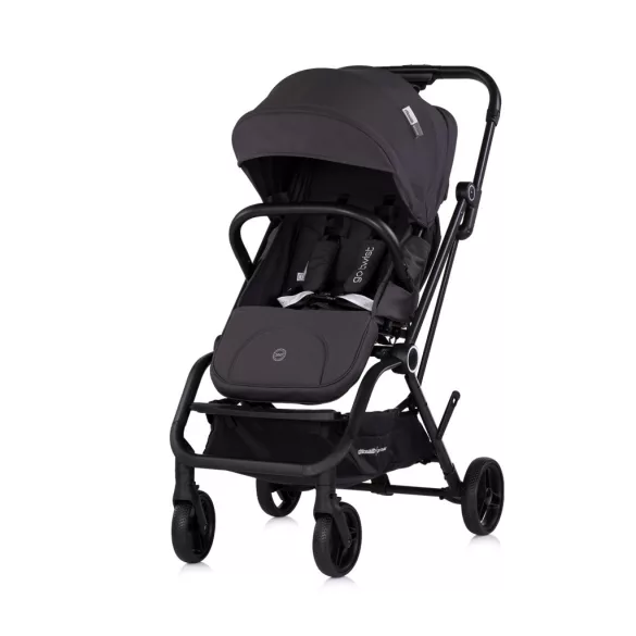 Športový kočík Chipolino Go Twist s otočným sedadlom o 360° – Charcoal