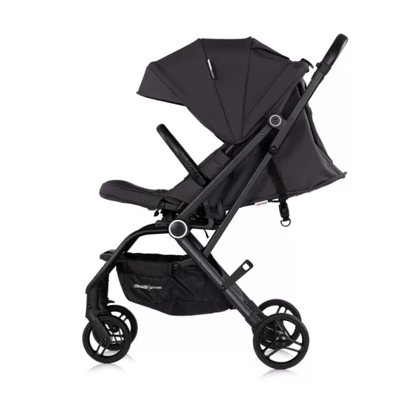 Športový kočík Chipolino Go Twist s otočným sedadlom o 360° – Charcoal