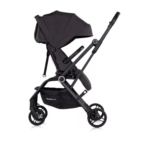 Športový kočík Chipolino Go Twist s otočným sedadlom o 360° – Charcoal