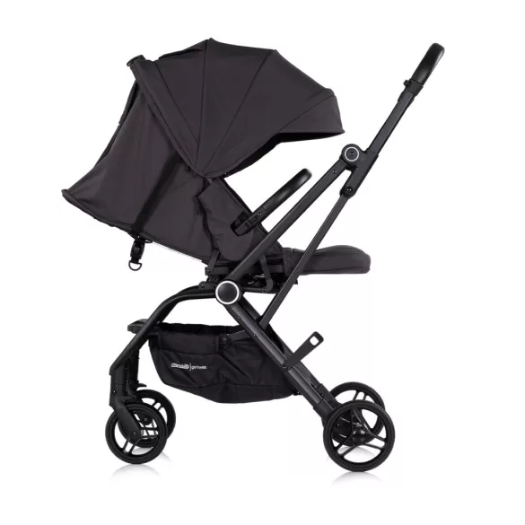 Športový kočík Chipolino Go Twist s otočným sedadlom o 360° – Charcoal