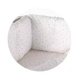 Chipolino 9-dielna sada posteľnej bielizne s obliečkou na perinu 60/120 – Beige stars