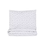 Chipolino 9-dielna sada posteľnej bielizne s obliečkou na perinu 60/120 – Grey stars