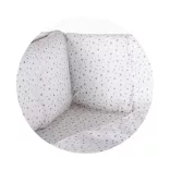 Chipolino 9-dielna sada posteľnej bielizne s obliečkou na perinu 70/140 – Grey stars