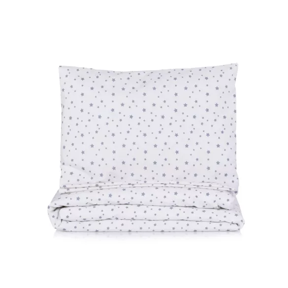 Chipolino 9-dielna sada posteľnej bielizne s obliečkou na perinu 70/140 – Grey stars