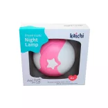 Chipolino Multifunkčná nočná lampička – Star pink