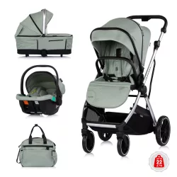 Multifunkčný kočík Chipolino Aurora 3 v 1 – Matcha