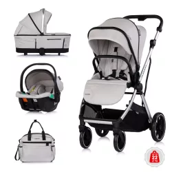 Multifunkčný kočík Chipolino Aurora 3 v 1 – Platinum