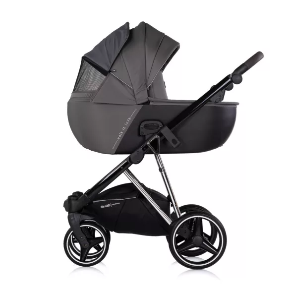 Chipolino Imperium 3 v 1 kočík pre novorodencov – Charcoal