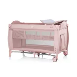 Multifunkčná cestovná postieľka Chipolino Bella – Pink powder