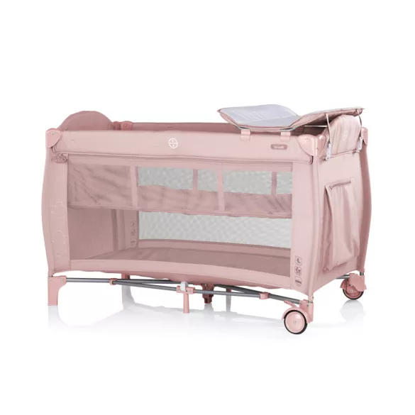 Multifunkčná cestovná postieľka Chipolino Bella – Pink powder